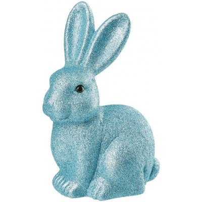 Butlers EASTER Veľkonočný trblietavý zajačik 22 cm - modrá