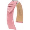 Kožený remienok Hirsch Bologna L 01802022-2, ružový, teľovina, dĺžka L, Quick Release 19 mm