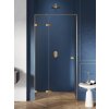 New Trendy Avexa Gold Brushed sprchové dvere 120 cm výklopné zlatá brúsená/priehľadné sklo EXK-1722