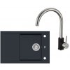 Alveus SET A299 Twilight 05 SETA299 - Drez Granitový Formic 30 - 760x500mm, vanička 350x420x200mm + bateria Elza