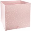 Atmosphera for Kids Úložný box na hračky ružový s hviezdičkami 29x29x29 cm