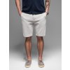 Ombre Men's SLIM FIT short shorts in melange structured knit - light grey šedá XL Ombre 5907064502370