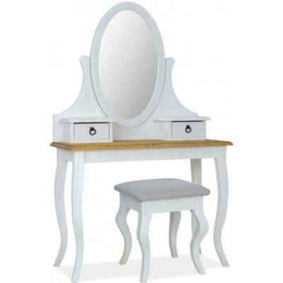 Signal Toaletní stolek POPRAD, medově hnědá/patina