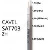 Cavel koaxiálny kábel SAT703ZH 100 m