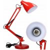 Stolová lampa Virone Dian červená s výkonom až 60 W