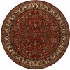 Najkoberce KASHQAI 4362 200 ornament, bordový / béžový kruh 120 cm kruh