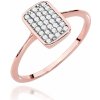 Blink-Blink Moderný diamantový prsteň ružové zlato 0.16 ct 1704RDB
