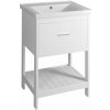 Aqualine ETIDE umývadlová skrinka 51,5x85x44 cm, matná biela ET515