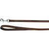 Flamingo Arizona Kožené vodítko s penovou výplňou Hnedá 130x1, 5cm