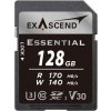 Essential UHS-I SD card, V30,128GB Exascend