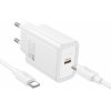 Kábel Hoco Wall Charger Type C + Cable Type C to Type C Pd Qc 20W N60 White