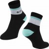 ponožky FORCE STRIPE krátké, černé Velikost: L-XL/42-46