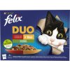 Felix Fantastic cat hovädzie hydina zelená fazulka & jahňa kura rajčiny & morka kačka v želé 12 x 85 g