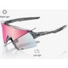 Brýle 100% S3 - Polished Translucent Grey - Rose Gold Mirror Photochromic Lens