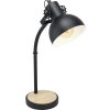 Stolová lampa Eglo 44058 LUBENHAM E27 28 W čierna/hnedá