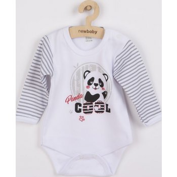 NEW BABY Dojčenské body s dlhým rukávom New Baby Panda