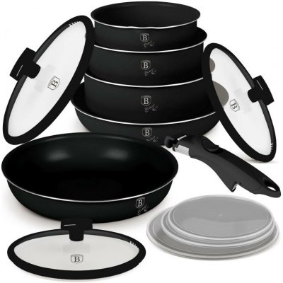 BERLINGERHAUS Súprava riadu s titánovým povrchom 12 ks Matte Black Collection
