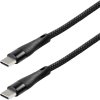 Maxtrack USB kábel USB 2.0 USB-C ® zástrčka 1 m čierna špirálový kábel, pozlátené kontakty C532-1L; C532-1L
