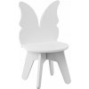Baby-raj Detská stolička Motýľ stabilná 4-nohá bezpečná so zaoblenými hranami, 53×30 cm