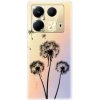 Odolné silikónové puzdro iSaprio - Three Dandelions - black - Infinix Note 40