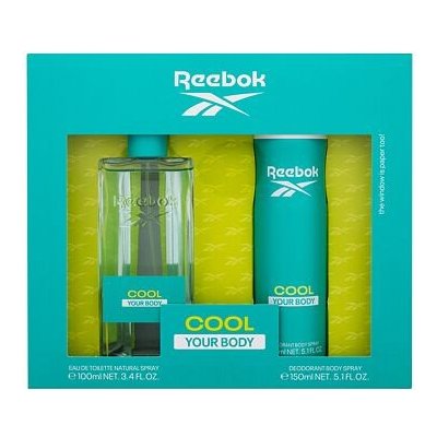 Reebok Cool Your Body dárková sada: EDT 100 ml + deodorant 150 ml