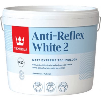 Tikkurila ANTI-REFLEX WHITE - antireflexná farba na premietanie matná -  biely - 10 L od 119 € - Heureka.sk