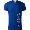 Hory bicykel úsmev - Tričko z organickej bavlny - S ( Kráľovská modrá )