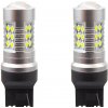 AMIO LED žiarovka 1156 CAN-BUS 24× SMD 3030 T20 7440 w21w 12 V/24 V biela 5600 K, sada 2 ks 5903293011737