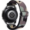 eses Nastaviteľný nylónový elastický loop remienok pre smart hodinky 22 mm Farba: maskáčová kamufláž