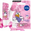 NIVEA DISNEY MICKEY AND FRIENDS OCHRANNÝ BALZAM NA PERY VELVET ROSE