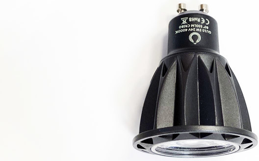 Ledco LED bodová žiarovka 5W, GU10, 24V DC, 60°, 550lm, 4000K, neutrálna biela, stmievateľná