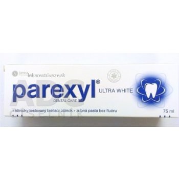 Parexyl Ultra White bez fluoru zubná pasta s bělícím účinkem 75 ml