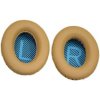 Náhradné kožené náušníky pre slúchadlá Bose QuietComfort 2, 15, 25 a 35 - Kaki s modrým vnútrom