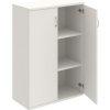Policová skriňa Strong, 80x115,2x40 cm, biela/biela - 1 kus - 1 KS - nie - 2 - 60 mesiacov - 2x plné - rovná - uzatvorená - Hobis - Biela - 80 cm - Strong - 40 cm - 115.2 cm - 45.5 kilogramu HOBIS
