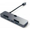 Replikátor portov Satechi Aluminum Type-C CLAMP PRO Hub (3x USB 3.0, MicroSD) - Space Gray (ST-TCIMHM)