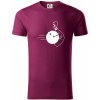 Koule vs kolka - Tričko z organickej bavlny - 2XL ( Fuchsiová )