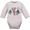 Eevi Body s dlhým rukávom HI REINDEER béžové