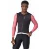 Castelli Corretto LS jersey, Black/ Rosa giro-Silver moon Veľkosť: M Letný cyklistický dlhorukávový obtiahnutejší dres
