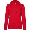 B&C Mikina B&C Inspire Hooded s kapucí, dámská COT01W34B00400-red Červená XS