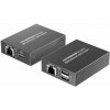 XtendLan CAT6 HDMI extender, vysielač+prijímač, 40m 4k/2k/1080p po jednom CAT6 kábli, POC, prenos IR a USB (KVM)