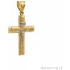 Zlatnictvo.sk Zlatý prívesok Krížik PRI251008