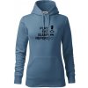 Eat sleep play - šach - Mikina dámská Cape s kapucí - L ( Denim )