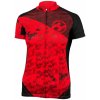 HAVEN Cyklistický dres s krátkym rukávom - SINGLETRAIL NEO WOMEN - červená XL
