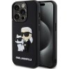 Karl Lagerfeld 3D gumové púzdro Karl a Choupette pre iPhone 13 Pro čierne (KLHCP13L3DRKCNK)