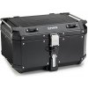 Vrchný čierny hliníkový kufor KAPPA TOPCASE K-FORCE, systém MONOKEY, 58L
