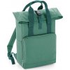 BAGBASE BG 118 / Rolovací batoh s dvojitým držadlom - sage green 14 litrov