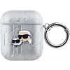 Karl Lagerfeld Embossed Karl and Choupette Heads obal pre AirPods 1/2 - strieborný 3666339283797 - možnosť vrátiť tovar ZADARMO do 30tich dní