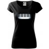Piano v tme - Dámske tričko Pure - 2XL ( Čierna )