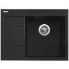 Granitový drez Sinks RIM 650 P Metalblack pravý