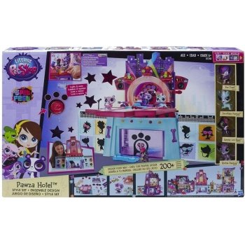 Hasbro Littlest Pet Shop PAWZA HOTEL STYLE SET